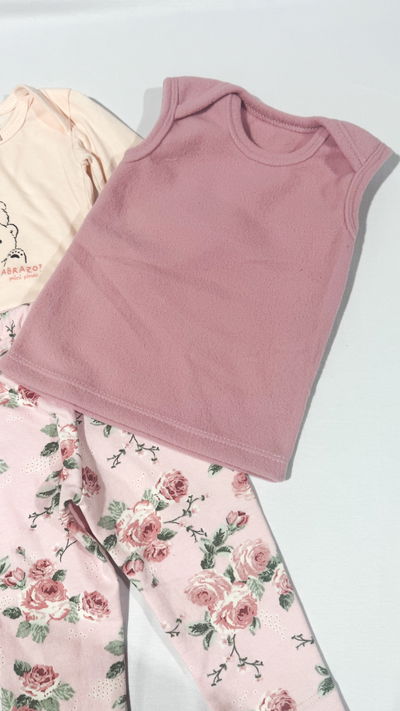 CHALECO POLAR ROSA