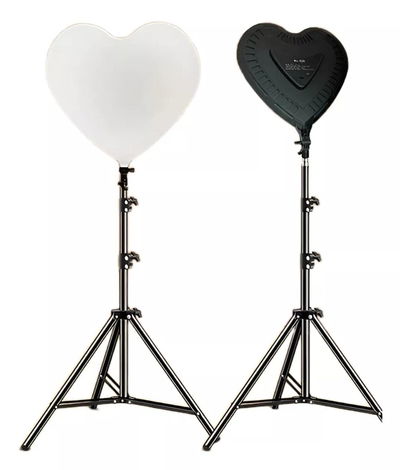 Aro Corazón Luz Led Panel 3 Tonos Blanco + Trípode 2.10m