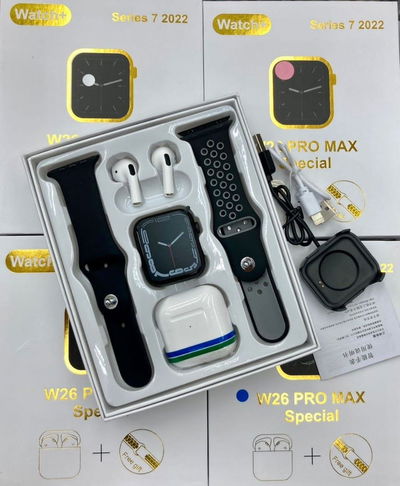 SmartWatch con dos mallas intercambiables + Auriculares Inalambricos