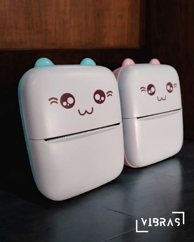Mini Impresora Termica Gatito Celeste🐱