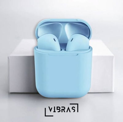 Auricular I12 Bluetooth Celeste