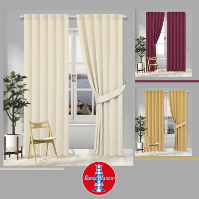 Juego de cortinas black out textil 