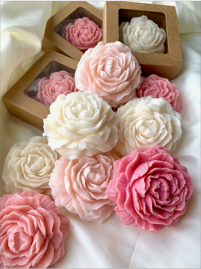 Velas Peonia Decorativas 