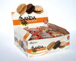 BANDA NARANJA ALFAJORES MIXTOS (3 sabores) x 50g. x 18u.