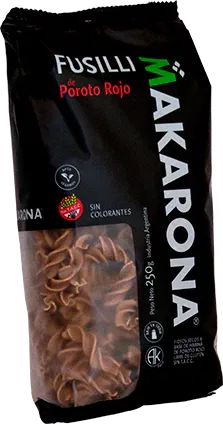 FIDEOS FUSILLI DE POROT. ROJOS X 250G. MAKARONA