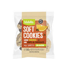 VIA VITA GALLETAS SOFT SABOR NARANJA CON CHIPS X 50g.