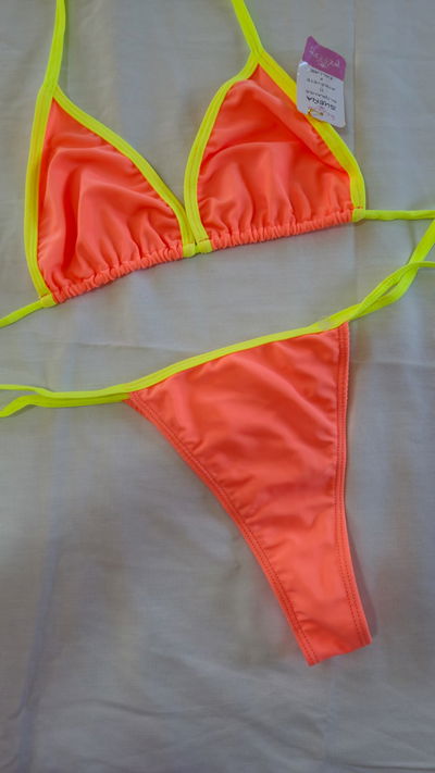 BKN PIA NARANJA FLUO Y AMARILLO FLUO