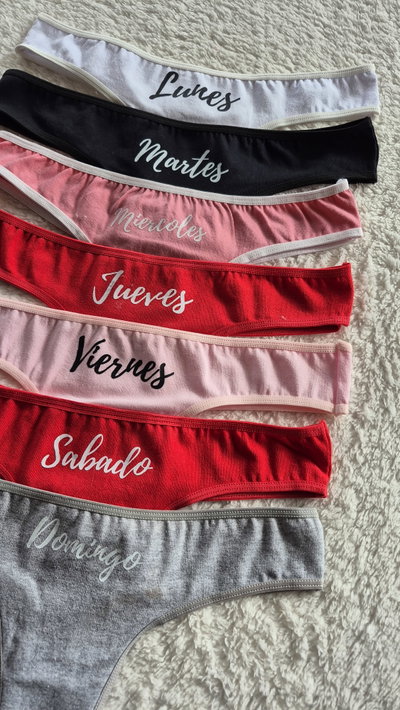 Set Semana – Colales de Algodón con Lycra x7