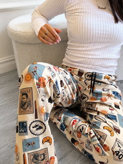 🇦🇷 PRE VENTA - Pantalón de Polar Estampado Argentina 🇦🇷