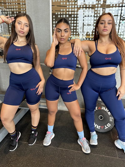 Top tira ancha azul Marino