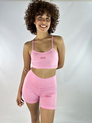 Top tira fina rosa