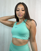 Top tira ancha aqua
