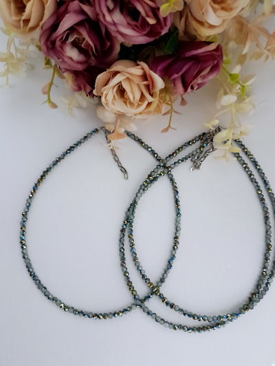 Collar de cristales tornasolado #2