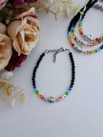 Pulsera cristal con dije