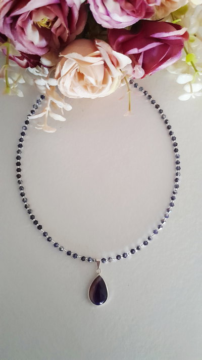 Collar Ágata gota #2