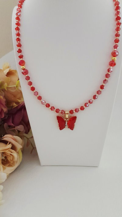 Collar Mariposa pasión 