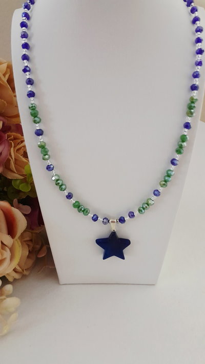 Collar Ágata estrella 