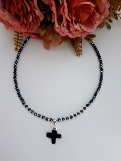 Collar Lluvia de estrellas cruz