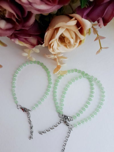Pulsera verde agua