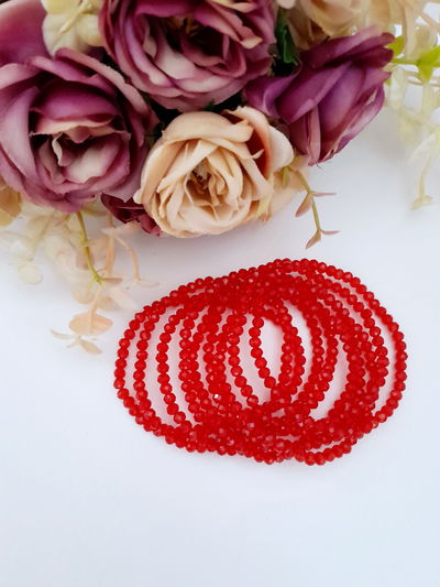 Pulsera rojo traslúcido 