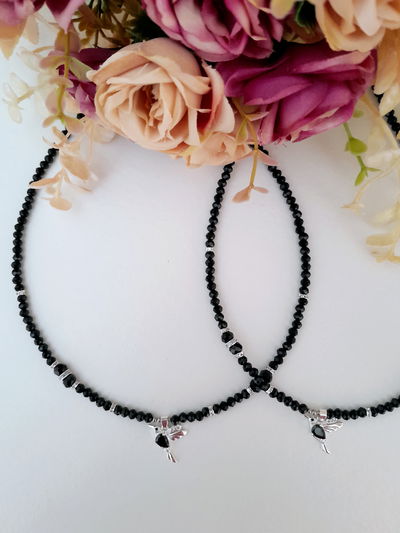 Collar Colibrí cubic negro