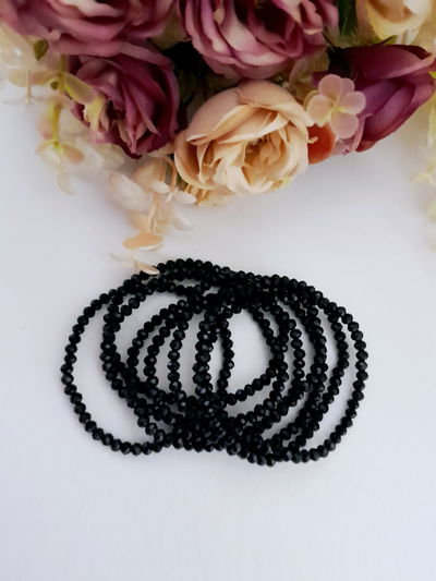 Pulsera cristales negros