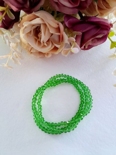 Pulsera cristal verde dona