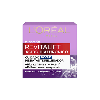 Crema facial Revitalift Ácido Hialurónico noche - L'Oréal