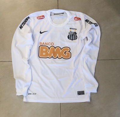 CAMISETA MANGAS LARGAS SANTOS 2012 TITULAR NEYMAR JR