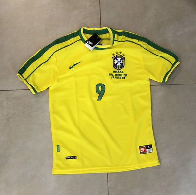 CAMISETA BRASIL 1998 FINAL DEL MUNDIAL RONALDO NAZARIO