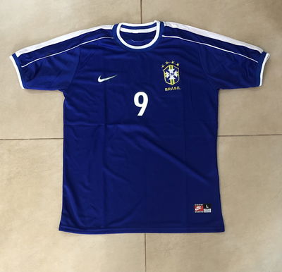 CAMISETA BRASIL 1998 SUPLENTE RONALDO NAZARIO