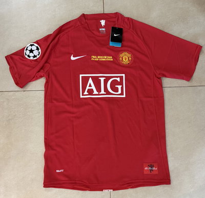 CAMISETA IMPORTADA MANCHESTER 2007/08 FINAL DE CHAMPIONS CR7