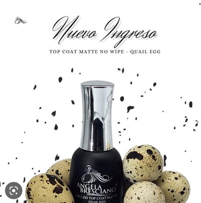 Top coat matte huevo de codorniz