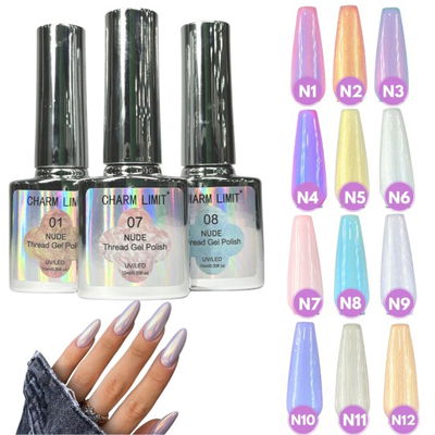 Esmaltes charm limit nude thead gel polish