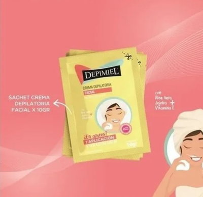 crema depiladora en sachet