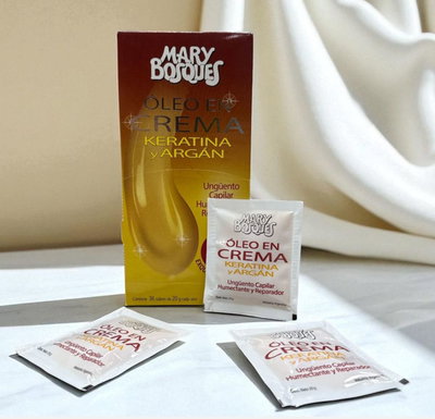 oleo en crema de keratina y argan 20g