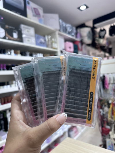 Pestañas nagaraku YY 0.07M( Lu ) mix 8-15mm