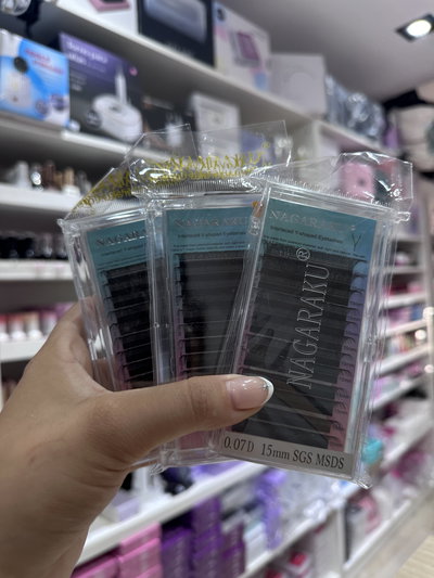 Pestañas nagaraku interlaced Y-shaped eyelashes 0.07D 15mm