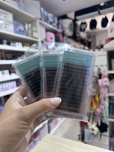 Pestañas NAGARAKUS Interlaced Y-shaped Eyelashes 0.07D 14mm