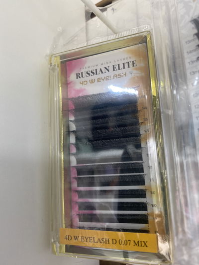 Pestañas russian elite 4d w 0.07mix