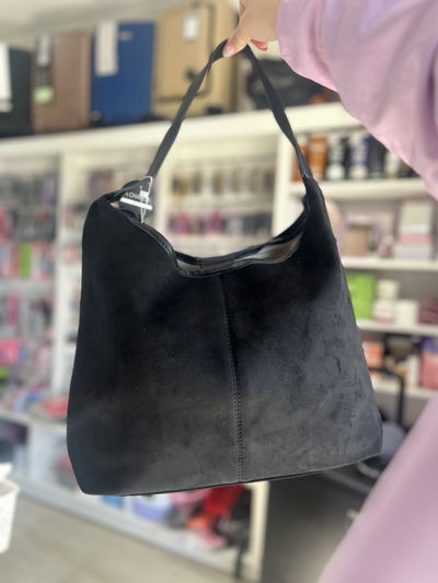 Cartera gamuzada con sobre