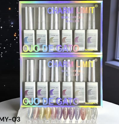 Caja x6 moonlight ojo de gato charm limit 
