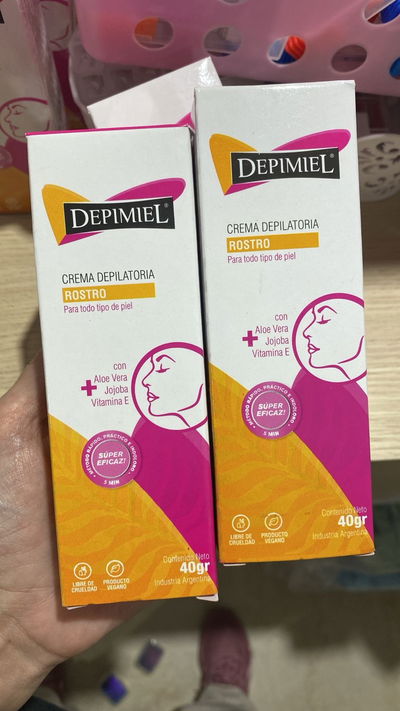 Crema depilatoria para el rostro