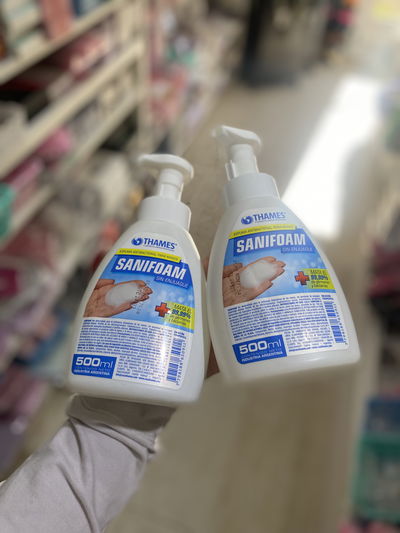 Espuma antibacterial para manos