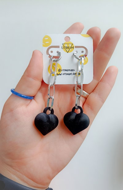 Aros Corazón encadenado