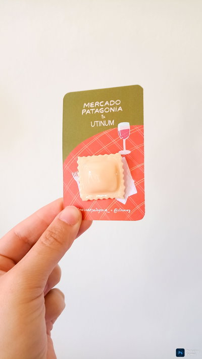 Broches Fideo Moñito y Raviol
