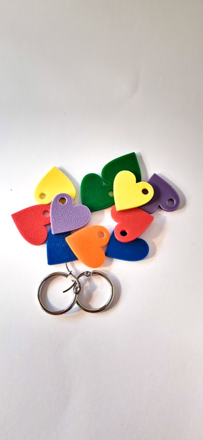 Aros BBB corazón Arcoiris Set 