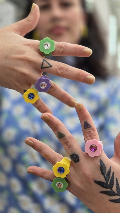Anillo Flor y Brillo