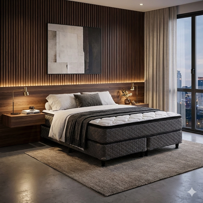 SOMMIER Y COLCHON PIERO NAMASTE DOBLE PILLOW TOP 200x160