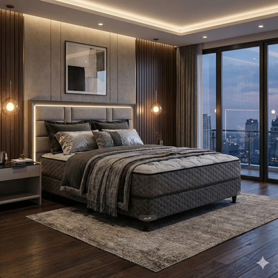 SOMMIER Y COLCHON PIERO REGNO 190x140